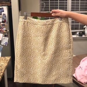 Banana Republic Zebra Pencil Skirt Size 4